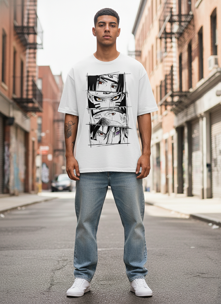 UNISEX WHITE TEAM 7 OVERSIZE FIT TSHIRT