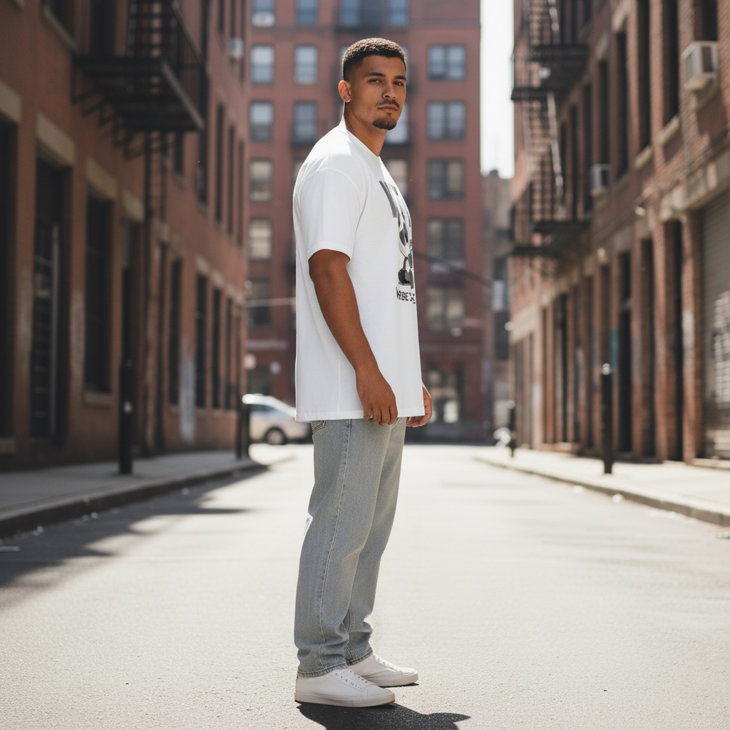 UNISEX WHITE WTF - WHERE'S THE FOOD OVERSIZE FIT TSHIRT