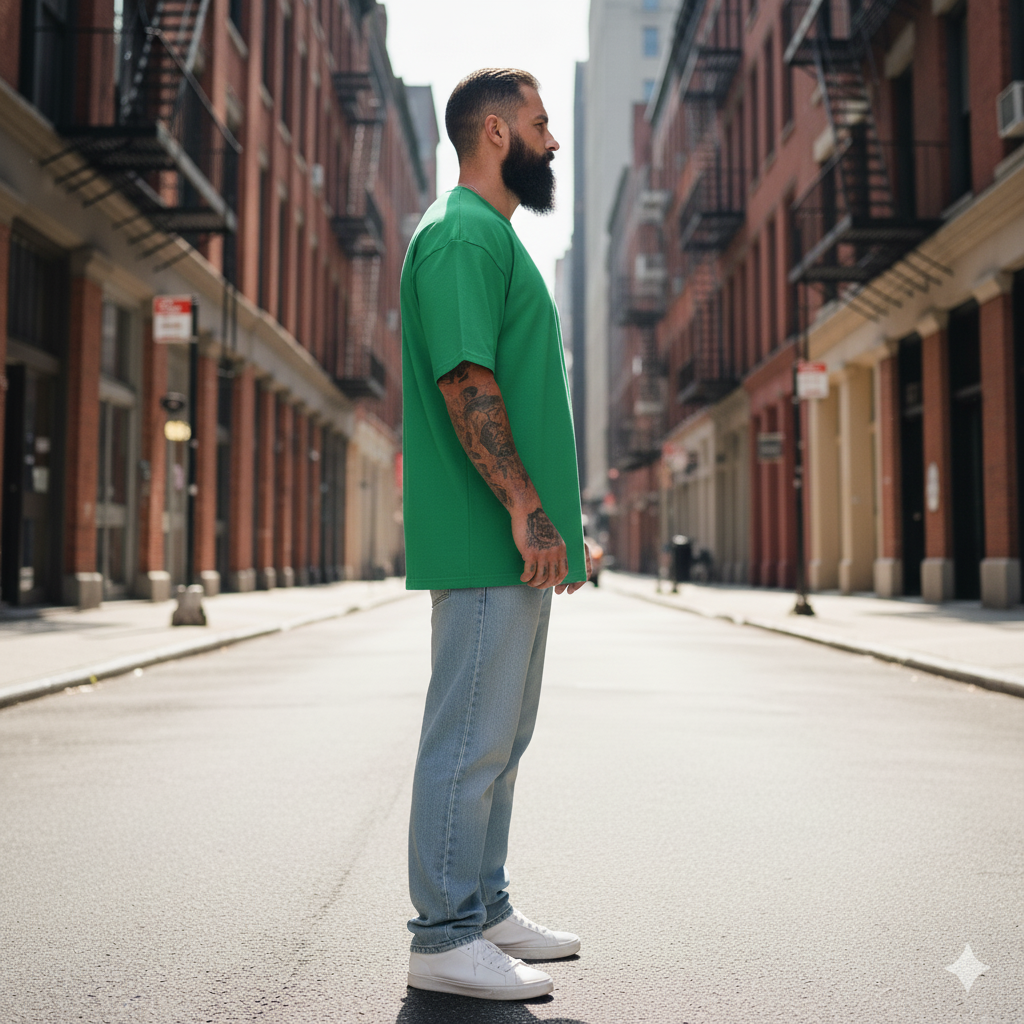 UNISEX GREEN BOKUTO AND AKAASHI OVERSIZE FIT TSHRT