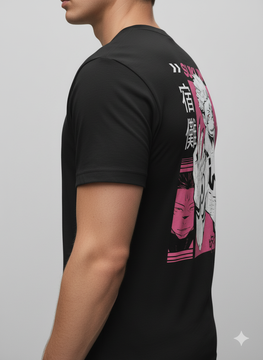 UNISEX BLACK SUKUNA - THE KING OF CURSES REGULAR FIT TSHIRT