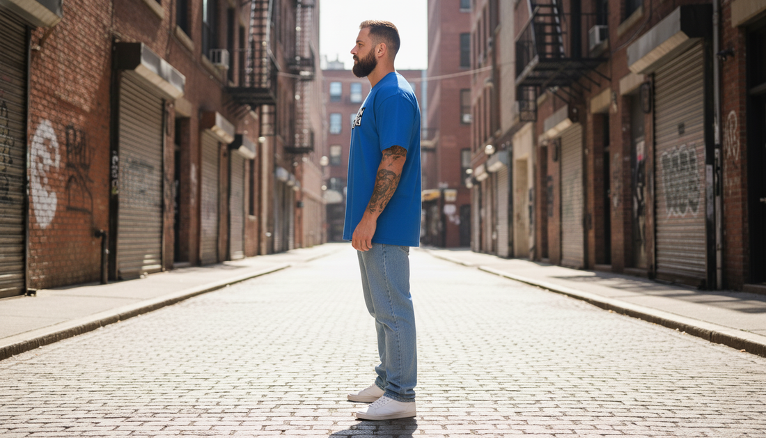 UNISEX BLUE CARTOON NETWORK OVERSIZE FIT TSHIRT