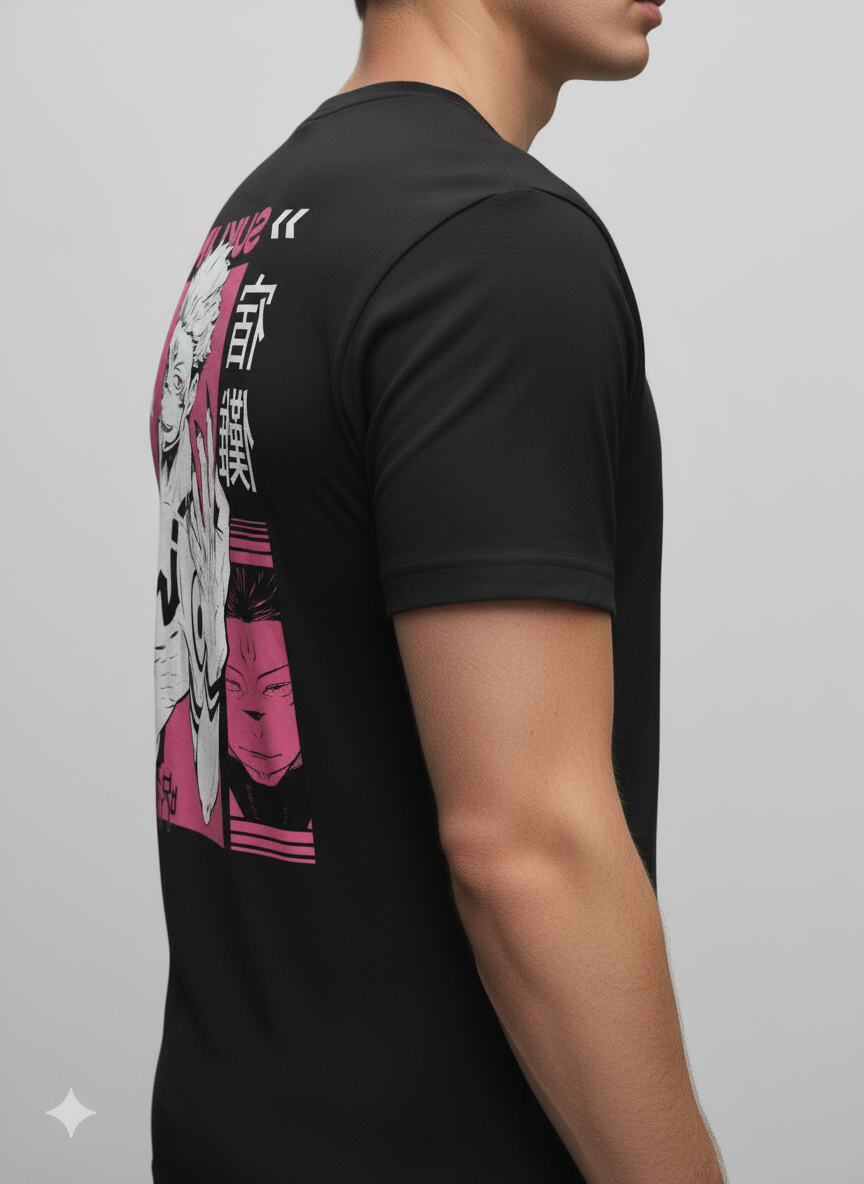 UNISEX BLACK SUKUNA - THE KING OF CURSES REGULAR FIT TSHIRT