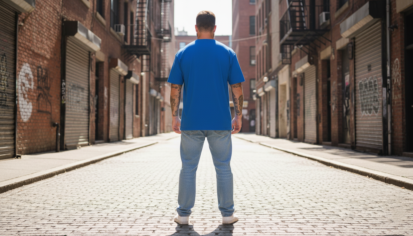 UNISEX BLUE CARTOON NETWORK OVERSIZE FIT TSHIRT