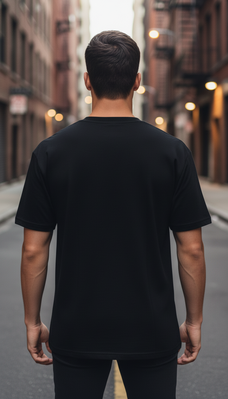 UNISEX BLACK PLAYSTATION SWIPE REGULAR FIT TSHIRT