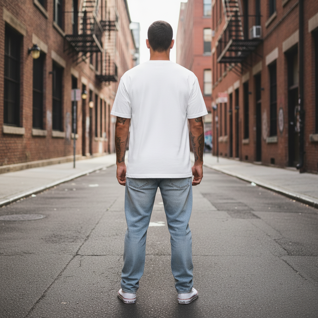 UNISEX WHITE ENERGY LOADING OVERSIZE FIT TSHIRT