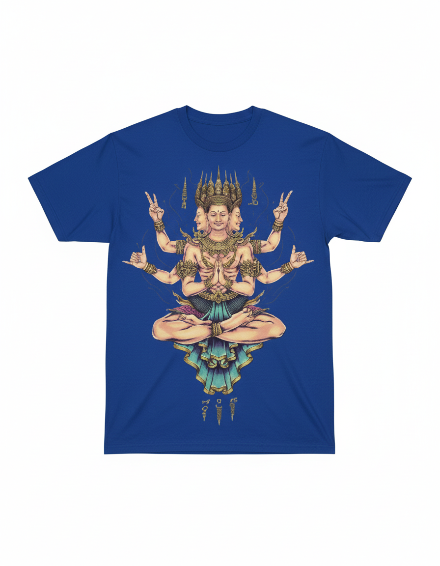 UNISEX BLUE CHAKR FORCE OVERSIZE FIT TSHIRT