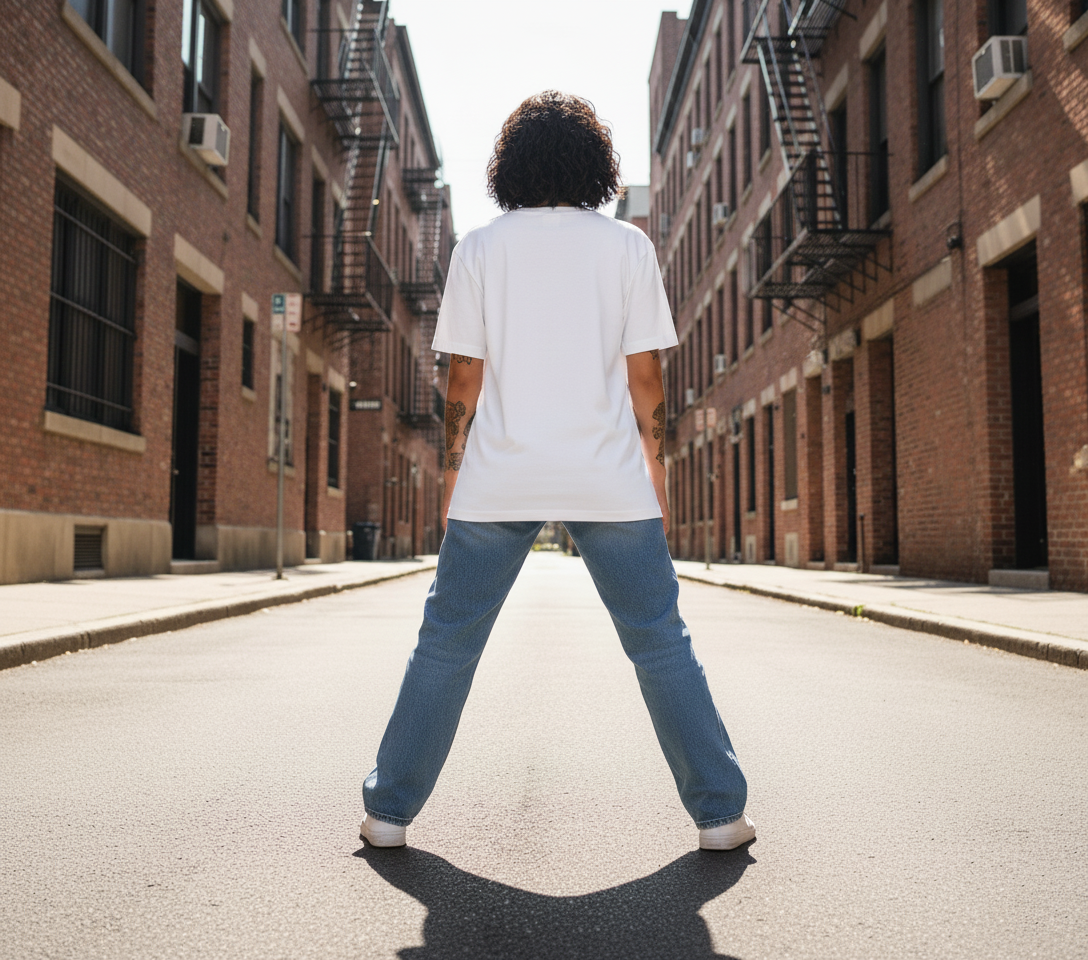 WOMEN'S WHITE BUTTERCUP REGUALR FIT TSHIRT