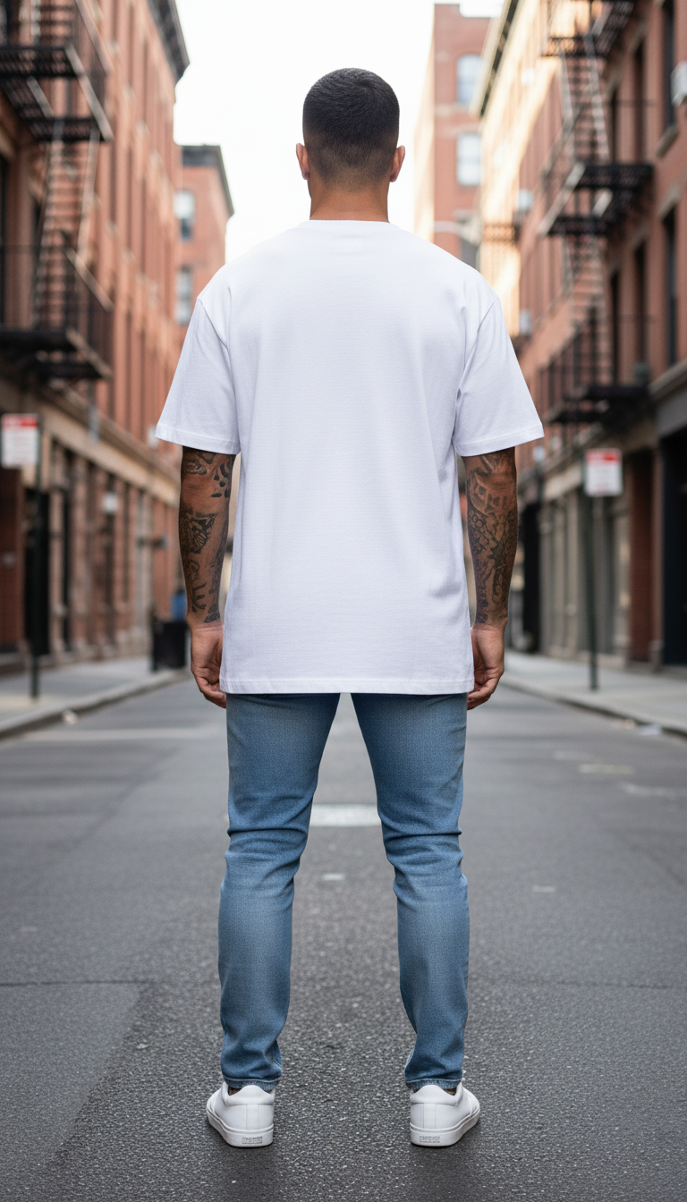 UNISEX WHITE BNW TANJIRO OVERSIZE FIT TSHIRT