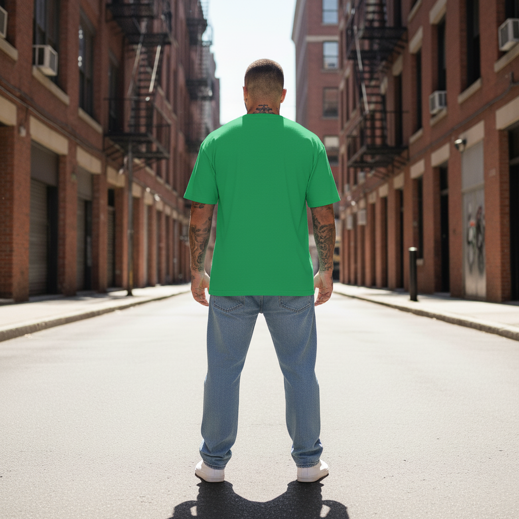 UNISEX GREEN BORN TO SPARKLE BUT NOT TODAY OVERSIZE FIT TSHIRT