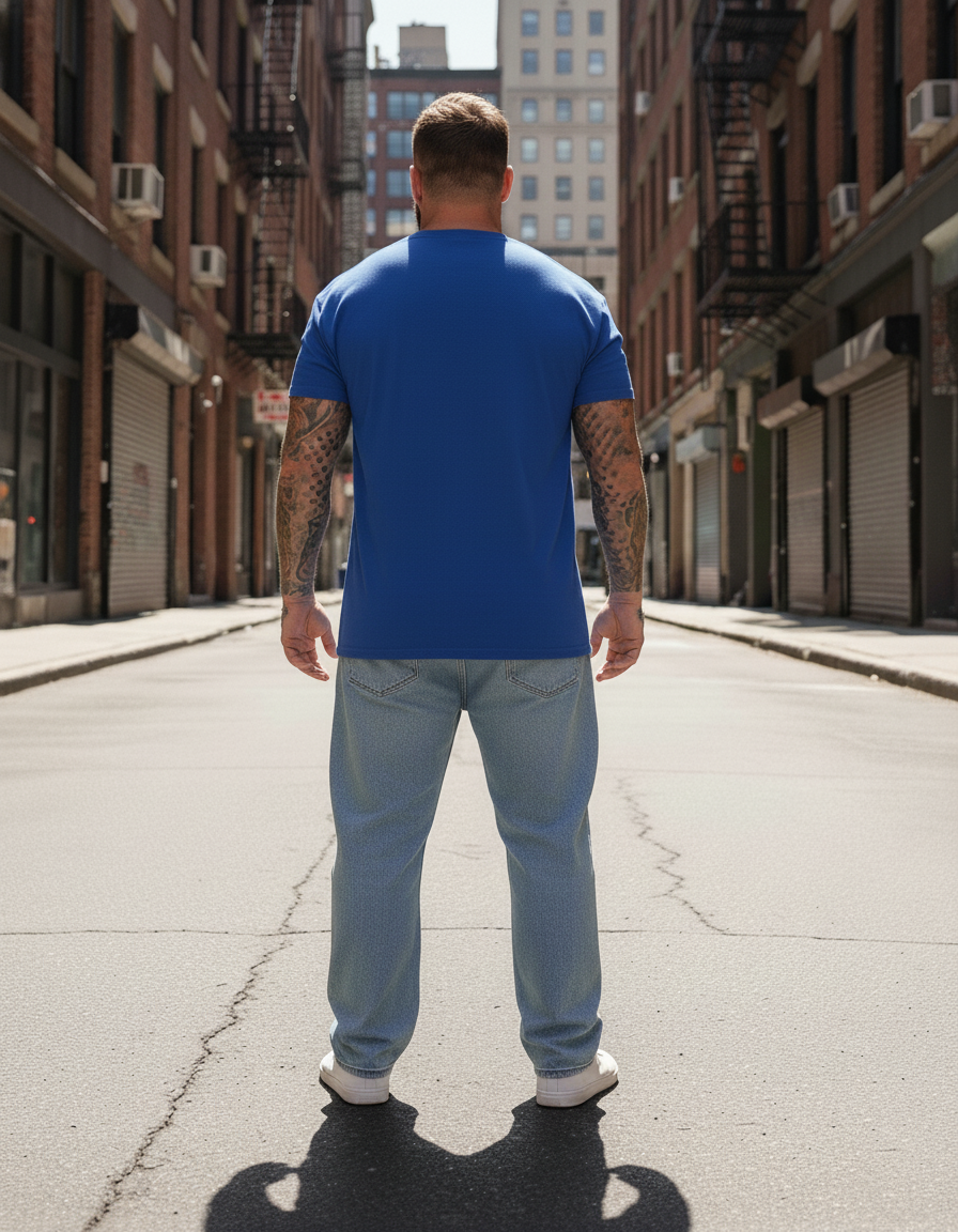 UNISEX BLUE GOKU - KAMEHAME HA OVERSIZE FIT TSHIRT