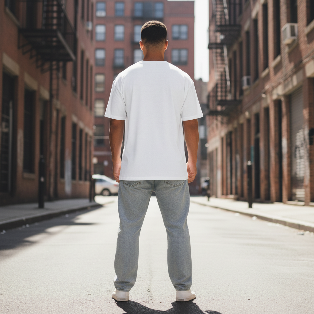 UNISEX WHITE WTF - WHERE'S THE FOOD OVERSIZE FIT TSHIRT