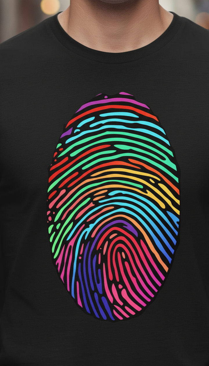 UNISEX BLACK CODE OF COLOR REGULAR FIT TSHIRT