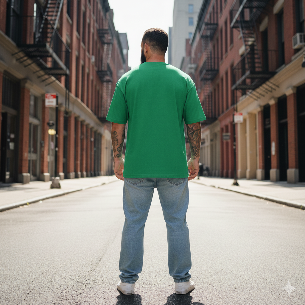 UNISEX GREEN BOKUTO AND AKAASHI OVERSIZE FIT TSHRT