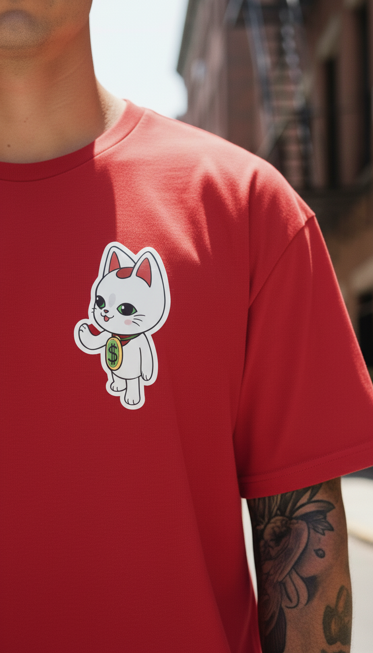 UNISEX RED TURBO GRANNY OVERSIZE FIT TSHIRT