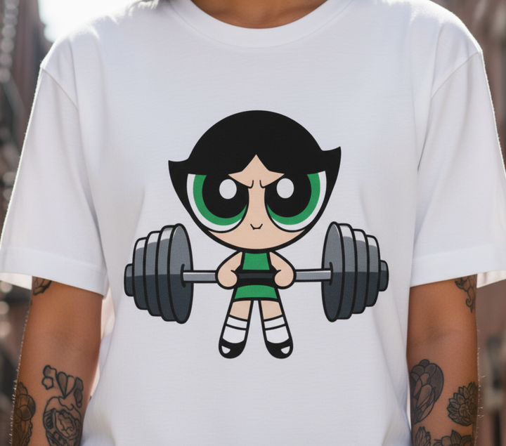 WOMEN'S WHITE BUTTERCUP REGUALR FIT TSHIRT